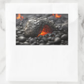 Vulkangestein Rechteckiger Aufkleber (Tasche)