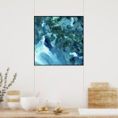 Vulkangrenze zwischen Chile und Argentinien Poster (Küche)