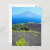 Vulkanhänge von Anak Krakatau, West-Java Postkarte (Vorne/Hinten)