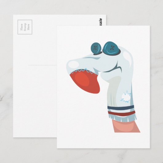 Vulkanienkopf Postkarte (Vorne/Hinten)