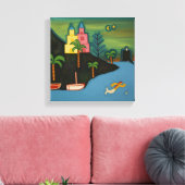 Vulkaninsel 2008 leinwanddruck (Insitu (Wohnzimmer))