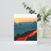 Vulkaninsel Wiedersehen Lava Flow 1975 Postkarte (Stehend Vorderseite)