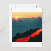 Vulkaninsel Wiedersehen Lava Flow 1975 Postkarte (Vorne/Hinten)