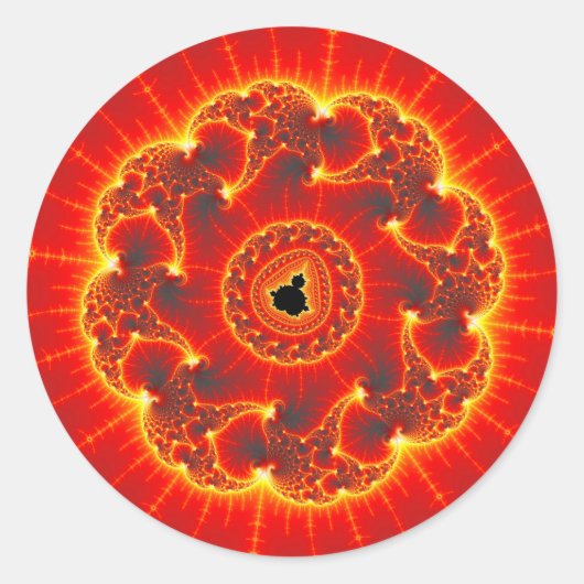 vulkanisch runder aufkleber (Vorderseite)