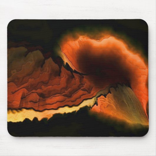 Vulkanische Eruption Mousepad (Vorne)