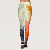 Vulkanische Eruption: Rohkraft Leggings (Rückseite)