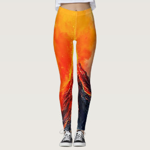 Vulkanische Eruption: Rohkraft Leggings