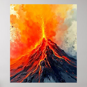 Vulkanische Eruption: Rohkraft Poster