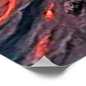 Vulkanische Eruption: Rohkraft Poster (Ecke)