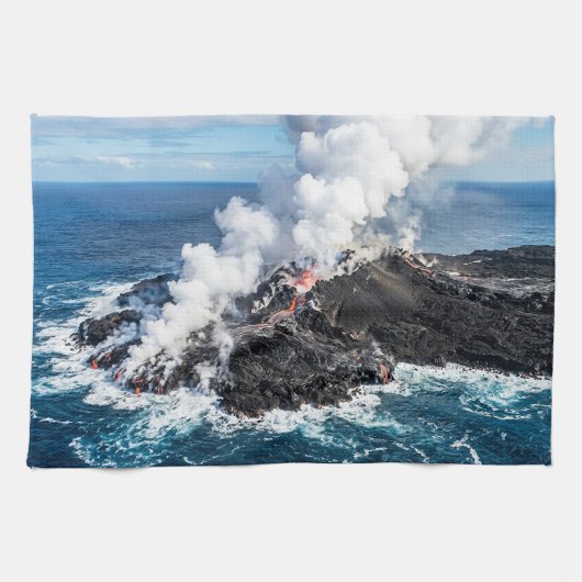 Vulkanische Insel Geschirrtuch (Horizontal)