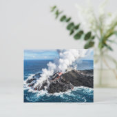 Vulkanische Insel Postkarte (Stehend Vorderseite)