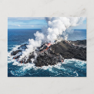 Vulkanische Insel Postkarte