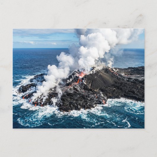 Vulkanische Insel Postkarte (Vorderseite)