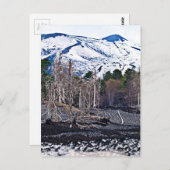 Vulkanischer Ätna auf der Insel Sizilien Postkarte (Vorne/Hinten)