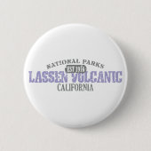 Vulkanischer Nationalpark Lassens Button (Vorderseite)