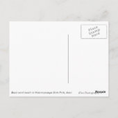 Vulkanischer schwarzer Sandstrand auf der weißen P Postkarte (Rückseite)