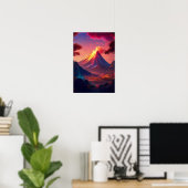 Vulkanisches Blaze, ein Crimson Sunset Poster (Heimbüro)