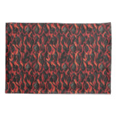 Vulkanisches Magma-Vulkanmuster Kissenbezug (Rückseite)