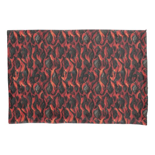 Vulkanisches Magma-Vulkanmuster Kissenbezug (Vorderseite)