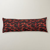 Vulkanisches Magma-Vulkanmuster Seitenschläferkissen (Rückseite)