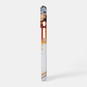 Vulkanisches Marmormuster iPhone 16 Hülle (Linke Seite)
