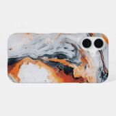 Vulkanisches Marmormuster iPhone 16 Hülle (Rückseite (Horizontal))
