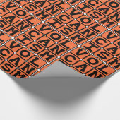 Vulkanismus, Eruption des Molten Felsens Geschenkpapier (Ecke)