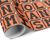 Vulkanismus, Eruption des Molten Felsens Geschenkpapier (Rolleneckpunkt)