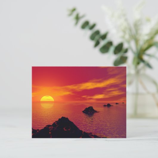 Vulkankette Postkarte (Stehend Vorderseite)