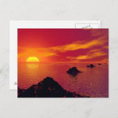 Vulkankette Postkarte (Vorne/Hinten)