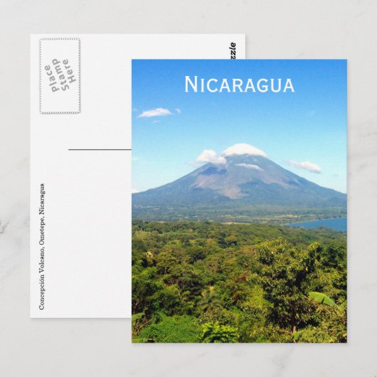 Vulkankonzepción Postkarte (Vorne/Hinten)