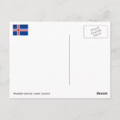 Vulkankrater Hverfjall, Island Postkarte (Rückseite)