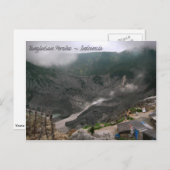 Vulkankrater Indonesien Postkarte (Vorne/Hinten)