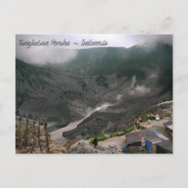Vulkankrater Indonesien Postkarte