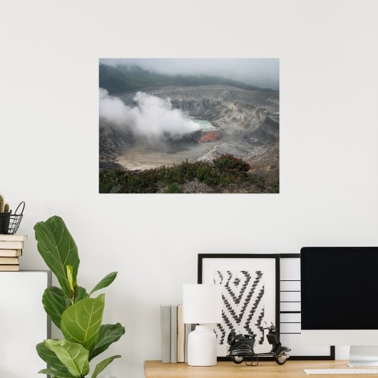 Vulkankrater Poás Poster (Heimbüro)