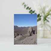 Vulkanlandschaft Postkarte (Stehend Vorderseite)