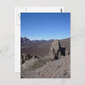 Vulkanlandschaft Postkarte (Vorne/Hinten)