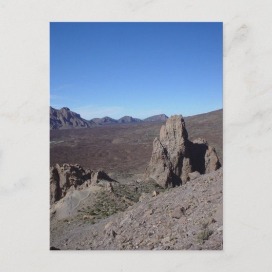 Vulkanlandschaft Postkarte (Vorderseite)