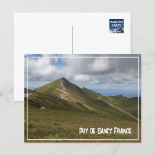 Vulkanlandschaft Puy de Sancy, Frankreich Feiertagspostkarte
