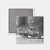 Vulkanlastwagen Magnet (Vorderseite/Rückseite)