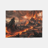 Vulkanlava Fleecedecke (Vorderseite (Horizontal))