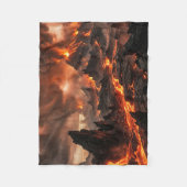Vulkanlava Fleecedecke (Vorderseite)