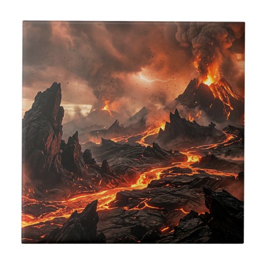 Vulkanlava Fliese (Vorderseite)