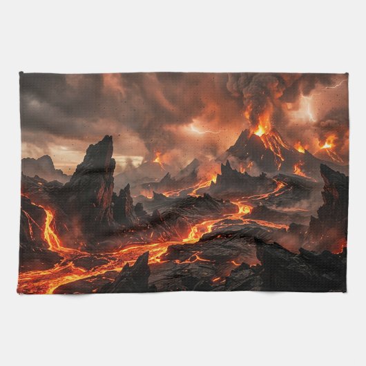 Vulkanlava Geschirrtuch (Horizontal)