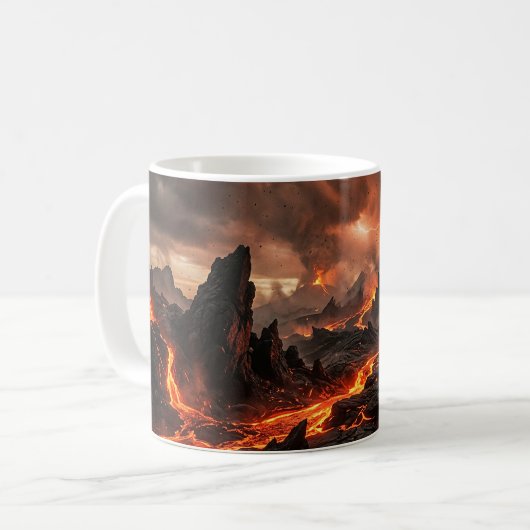 Vulkanlava Kaffeetasse (Vorderseite Links)