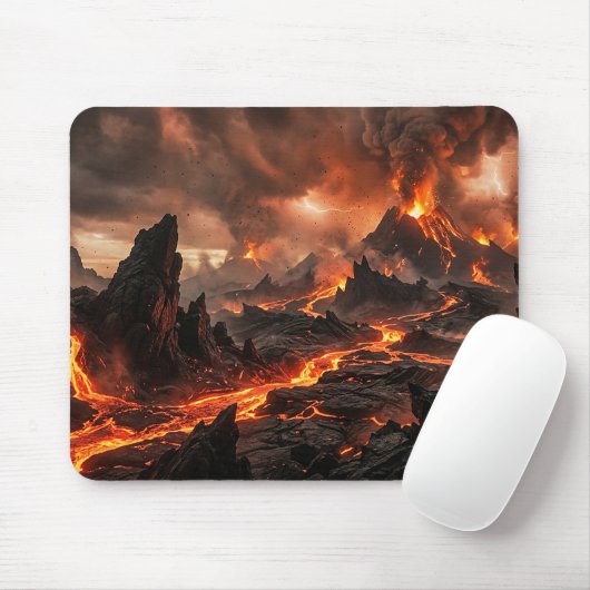 Vulkanlava Mousepad (Mit Mouse)