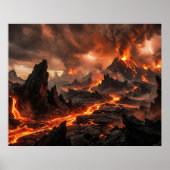 Vulkanlava Poster (Vorne)