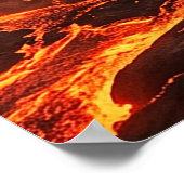 Vulkanlava Poster (Ecke)
