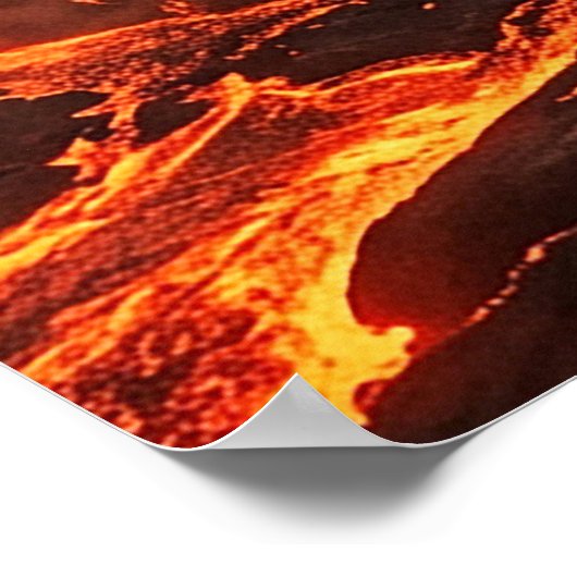 Vulkanlava Poster (Ecke)