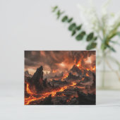 Vulkanlava Postkarte (Stehend Vorderseite)